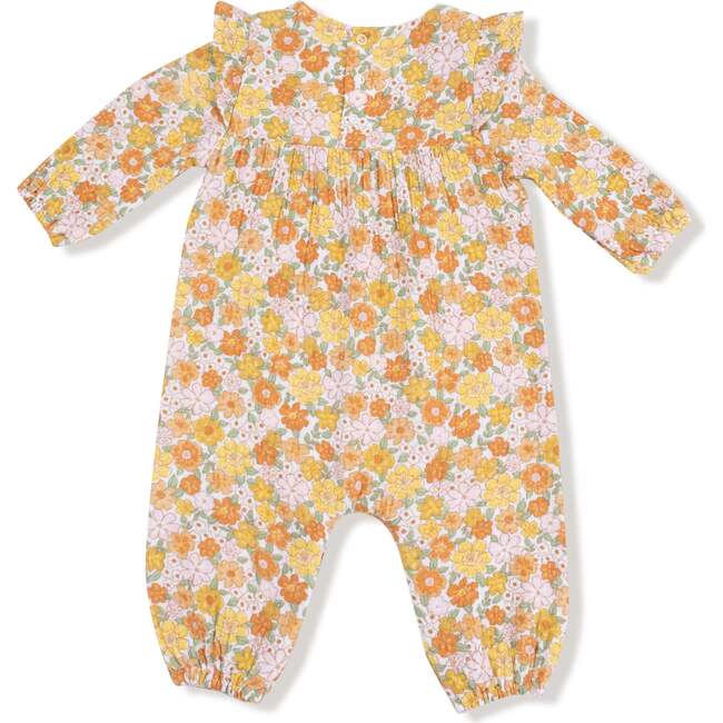 Ruffle Sleeve Romper Sweet Amber Floral - Rompers - 3