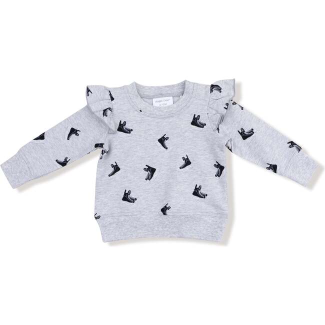 Ruffle Sweatshirt, Skates