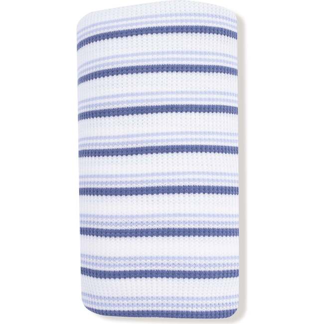 Swaddle Blanket Vintage Stripe, Blue - Swaddles - 2