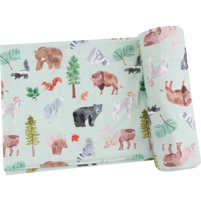Swaddle Blanket American Woodland Animals