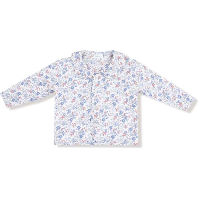 Quilted Jacket with Peter Pan Collar Country Girl Floral