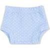 Mushroom House Long Sleeve Dress with Diaper Cover Bebe Blue Dot - Dresses - 3