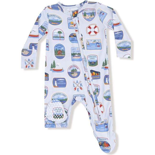 2 Way Zipper Footie Lake Stickers