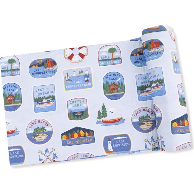 Swaddle Blanket Lake Stickers