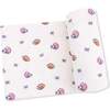 Waffle Swaddle Blanket, Girl Football - Swaddles - 1 - thumbnail