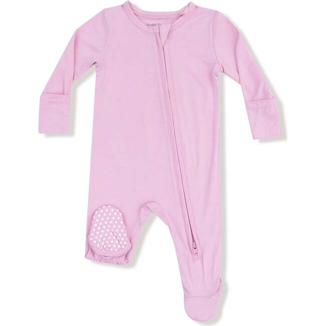 2 Way Zipper Footie Basics, Romance Rose