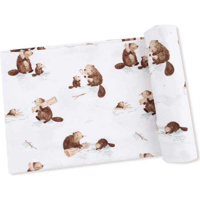 Swaddle Blanket Baby Beavers
