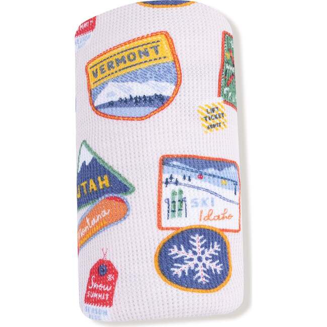 Swaddle Blanket Vintage State Snow Sport Patches - Swaddles - 2