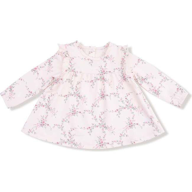 Long Sleeve High Wasited Top with Ruffles + Legging French Terry, Antoinette Floral - Mixed Apparel Set - 2