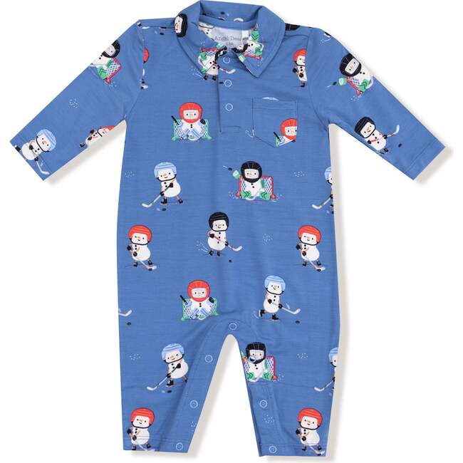 Polo Romper Snow Folks Ice Hockey