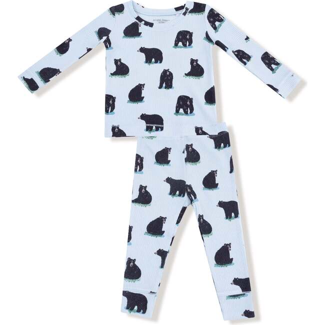 Long Sleeve Loungewear Set Black Bears