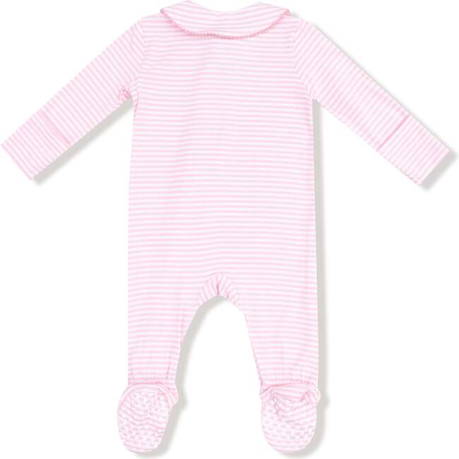Peter Pan 2 Way Zipper Footie, Pink Stripe - Footie Pajamas - 2