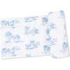 Swaddle Blanket Farm Toile, Blue - Swaddles - 1 - thumbnail