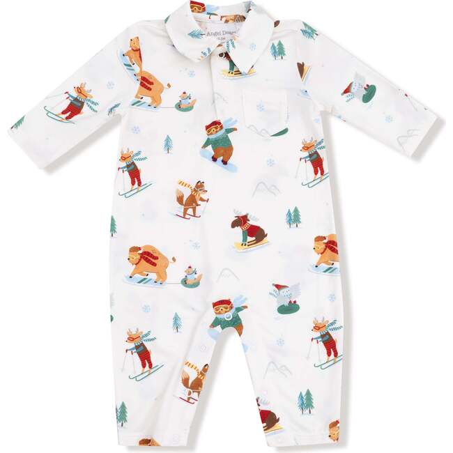 Polo Romper Winter Animal Sports
