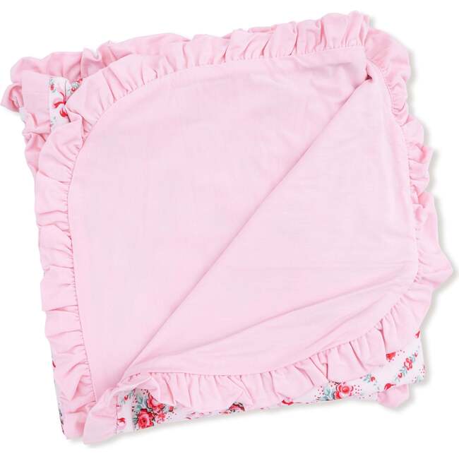 Ruffle Blanket Rose Bow Lattice