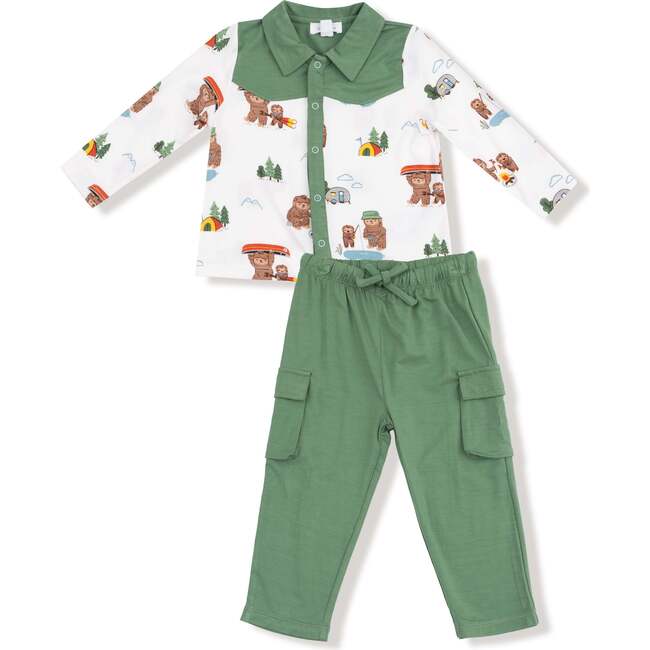 Cowboy Button Down and Pant Bigfoot Camping