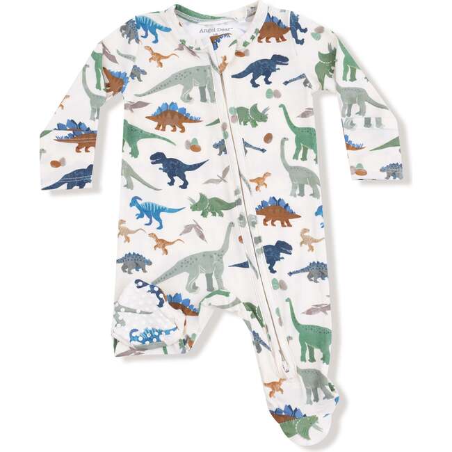 2 Way Zipper Footie Washy Dinos