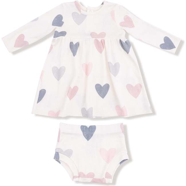 Simple Dress + Bloomer Hearts, Modal Rib