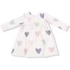 Simple Dress + Bloomer Hearts, Modal Rib - Dresses - 2