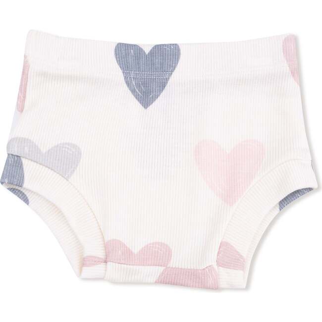 Simple Dress + Bloomer Hearts, Modal Rib - Dresses - 3