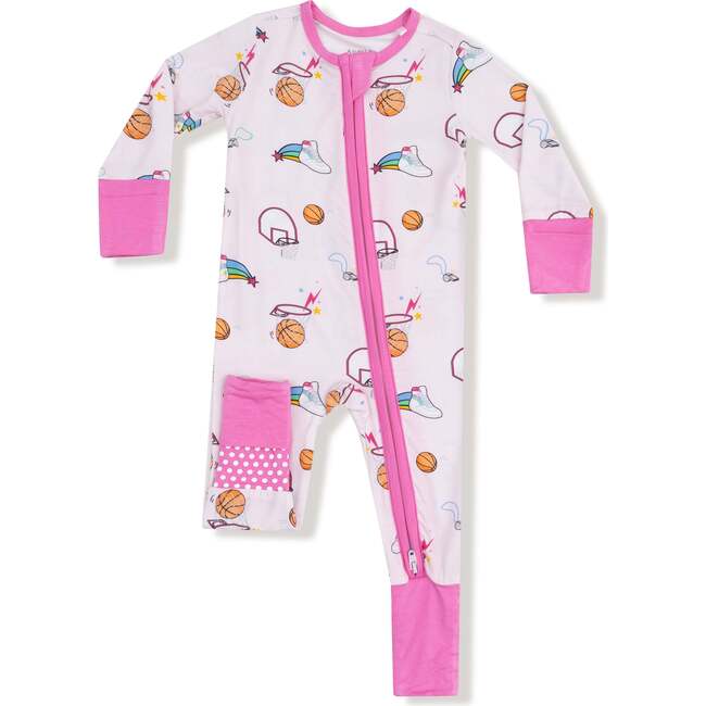 Convertible Romper Basketball Pink