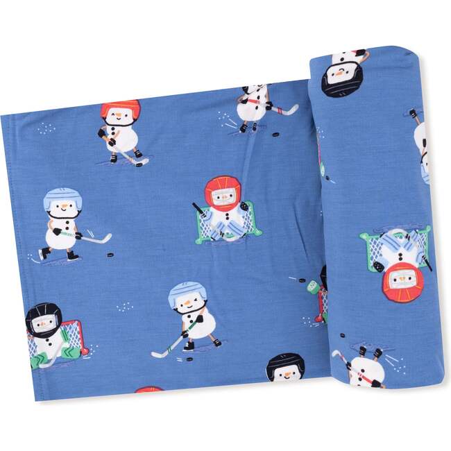 Swaddle Blanket Snow Folks Ice Hockey
