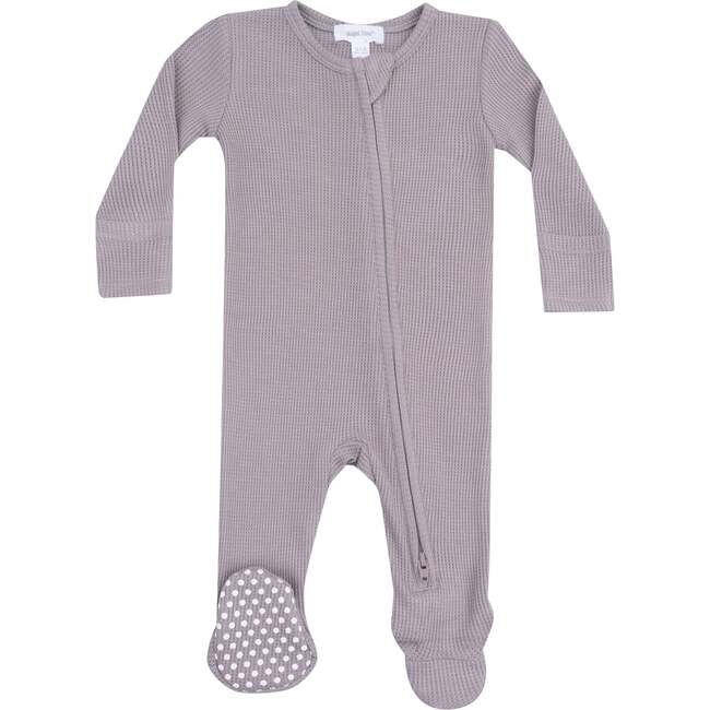 2 Way Zipper Footie Basics, Ash