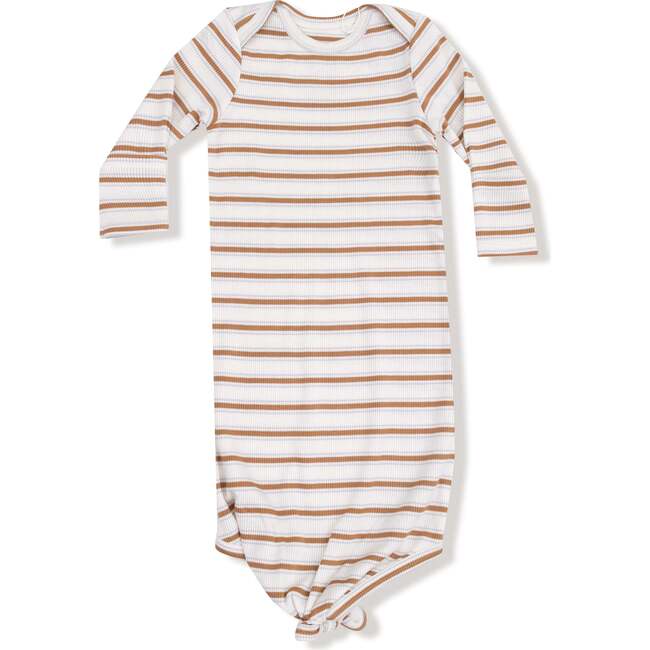 Knotted Gown Basics, Vintage Stripe-Brown