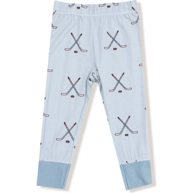 Long Sleeve Loungewear Set Hockey, Stone Blue - Mixed Apparel Set - 3