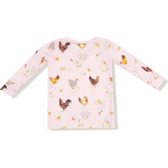Long Sleeve Loungewear Set Collectors Chickens, Pink - Mixed Apparel Set - 2