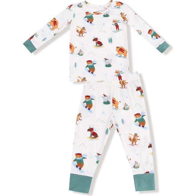 Long Sleeve Loungewear Set Winter Animal Sports