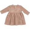 Long Sleeve Dress + Legging Velour Teddy Bear - Mixed Apparel Set - 2