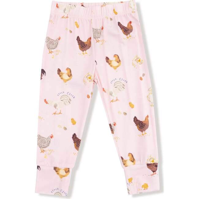 Long Sleeve Loungewear Set Collectors Chickens, Pink - Mixed Apparel Set - 3