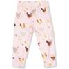 Long Sleeve Loungewear Set Collectors Chickens, Pink - Mixed Apparel Set - 3