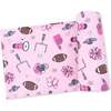 Swaddle Blanket, Pink Football - Swaddles - 1 - thumbnail