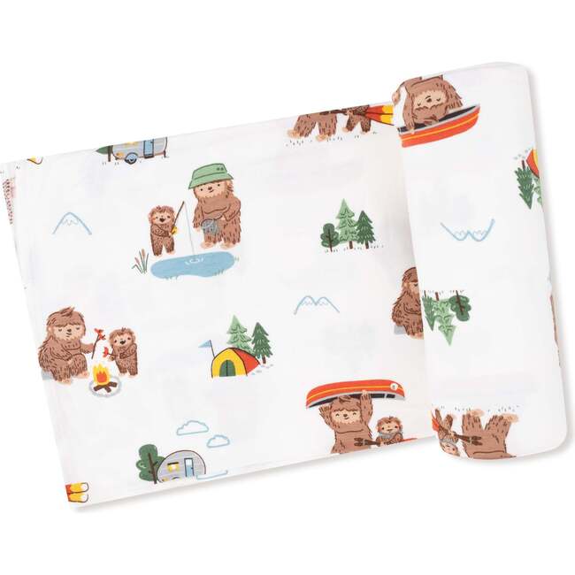 Swaddle Blanket Bigfoot Camping