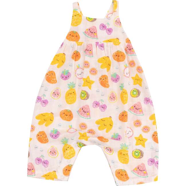 Tie Back Romper, Tropical Market Fruit - Rompers - 1