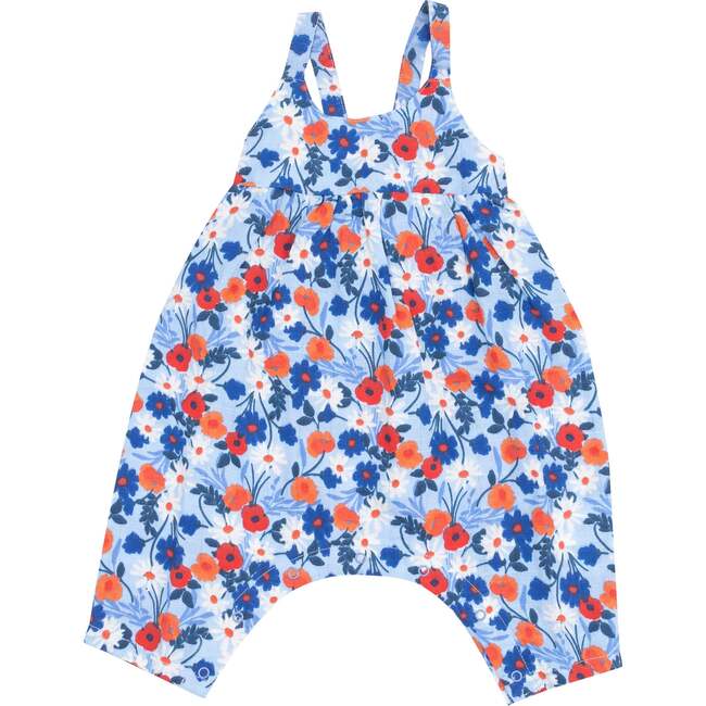 Tie Back Romper, Poppy Days - Rompers - 1