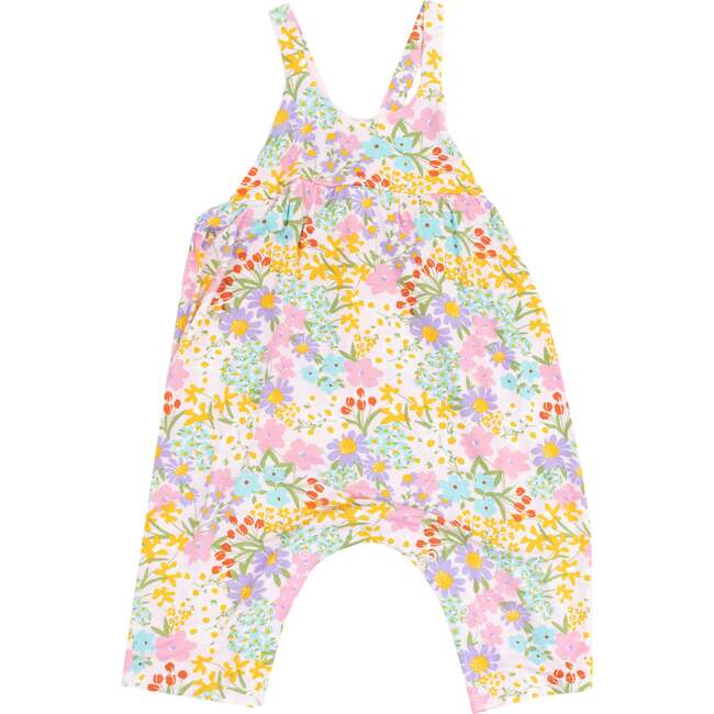Tie Back Romper, Amelia Floral - Rompers - 1
