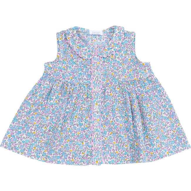 The Jill Peter Pan Button Front Dress with Ric Rac Trim, Flowers and Berries - Dresses - 1