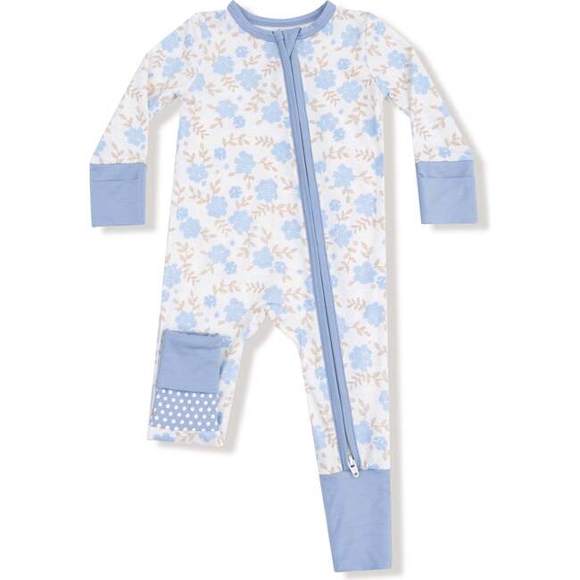 Convertible Romper Baby Blue Floral