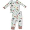 Long Sleeve Loungewear Set American Woodland Animals - Mixed Apparel Set - 1 - thumbnail