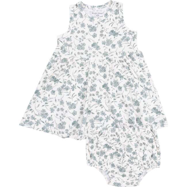 Tank Dress and Bloomer, Baby's Breathe Floral - Dresses - 1