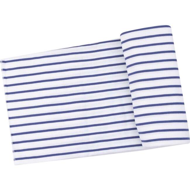 Swaddle Blanket, Stripe Vintage Navy - Swaddles - 1