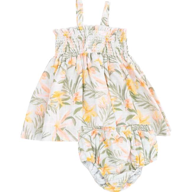 Smocked Top & Bloomer, Island Floral