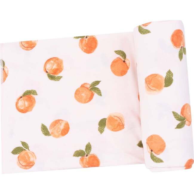 Swaddle Blanket, Watercolor Peaches, orange - Swaddles - 1