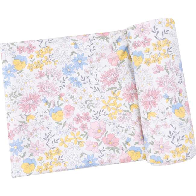 Swaddle Blanket, Viola Floral - Swaddles - 1