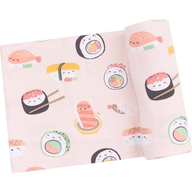 Swaddle Blanket, Sushi Pink - Swaddles - 1