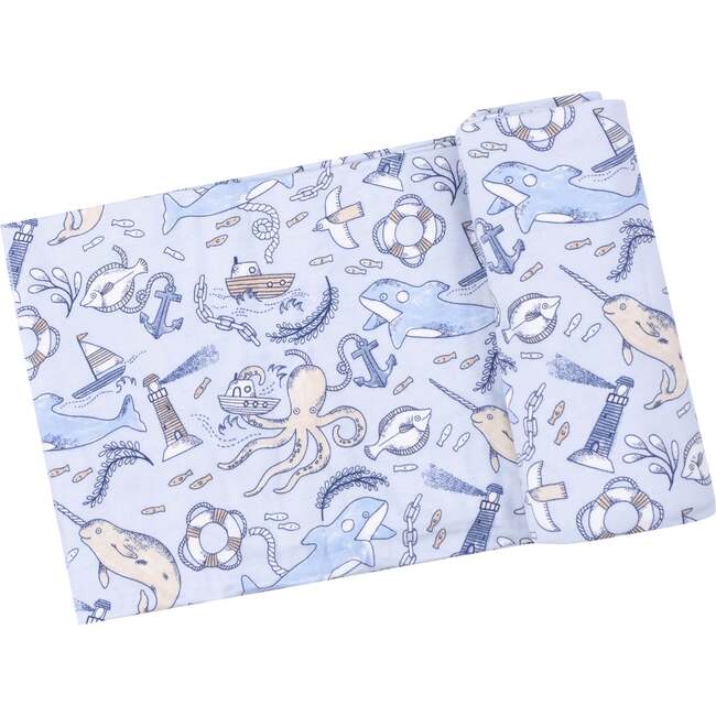 Swaddle Blanket, Nautical Notebook - Swaddles - 1