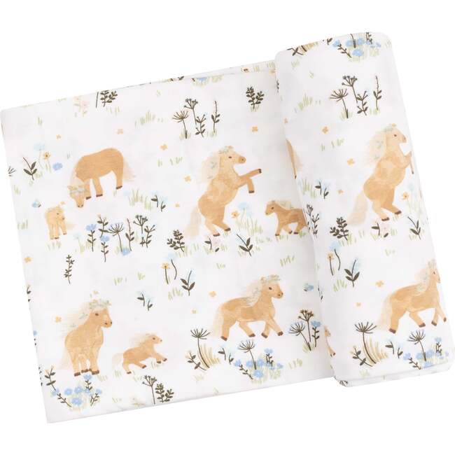 Swaddle Blanket, Pretty Ponies - Swaddles - 1